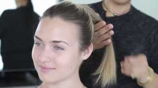 HowTo Do an Easy Ponytail  Sally Hershberger Los Angeles [upl. by Elleinnod]