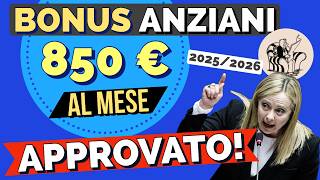 BONUS ANZIANI da 850€ al MESE per il 2025 e 2026❗️Ecco come funziona la PRESTAZIONE UNIVERSALE [upl. by Brause]