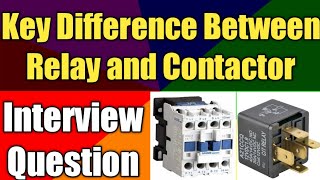 Relay vs Contactor  What is Contactor  Difference Between Relay and Contactor  Hindi [upl. by Andromache]