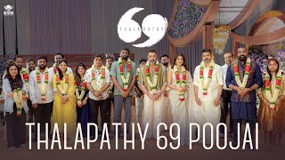 Thalapathy 69 Poojai  Thalapathy Vijay  H Vinoth  Pooja Hegde  KVN Productions [upl. by Guthrie181]