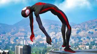 GTA 5 SPIDERMAN x MILES MORALES Ragdolls Compilation Episode 05 Euphoria Physcis Showcase [upl. by Rolat]