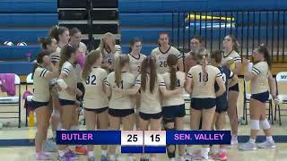 Butler Girls Volleyball vs Seneca Valley [upl. by Giannini84]