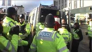 UK Uncut Payday  Santa Arrested in Brighton [upl. by Frederic704]