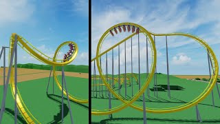 Smooth BampM Floorless coaster  Theme Park Tycoon 2 [upl. by Einej]