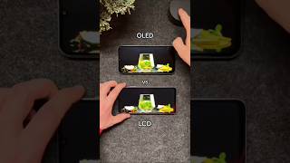 OLED vs LCD display test 😱 shorts shortvideo display oled lcd smartphone tech [upl. by Sturges861]