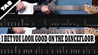 I Bet You Look Good On The Dancefloor  Arctic Monkeys  Guitar TAB  Lesson  Tutorial [upl. by Tremaine448]