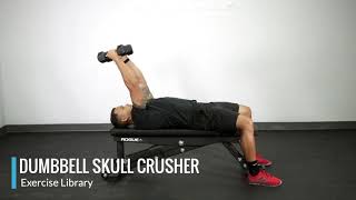 Dumbbell Skull Crusher  OPEX Exercise Library [upl. by Jari]