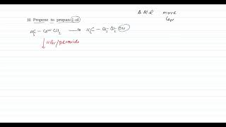 conversion Propene to propan1ol l NCERT l Organic Chemistry ll CBSE ISC amp State Board by tarunSir [upl. by Leumas]