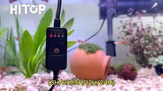 Full Spectrum LED Aquarium Light Classic Fish Tank Light with Timer and OnOff Button [upl. by Amiaj]