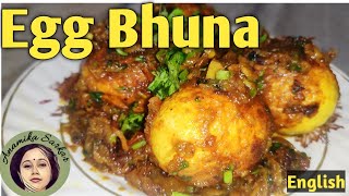 Bhuna Egg Recipe Easy and delicious egg bhuna recipe [upl. by Hadrian66]