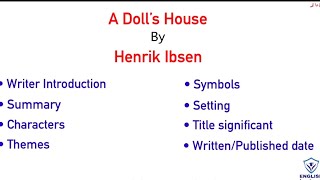 A Dolls House By Henrik IbsenPart 2 Details with All Drama Explanation [upl. by Gile584]