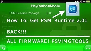 HowTo Get PSM Runtime Package BACK  36X  PSVIMGTOOLS [upl. by Jueta]