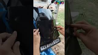 Honda Sp Shine 125 scratch repair and smoke film lamination on head light 🏍️🏍️🔥🔥 [upl. by Will]