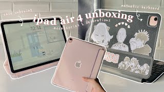 ipad air 4 unboxing  2023  accessories amp decorating ✨ [upl. by Sherurd]