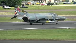 Hellenic Air Force F4E Phantoms departure RIAT 2024 [upl. by Harraf]