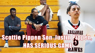 SCOTTIE PIPPENs Son Justin Pippen can REALLY HOOP  Is he BETTER Than Scotty Pippen Jr [upl. by Alvord]