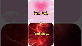 Pink looks💗Vs red looks ❤dress👗heels👠nails💅lipstick💄youtubeshorts shortsvideo [upl. by Kelula537]