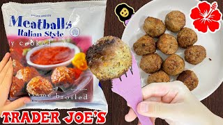 🇮🇹 Meatballs Italian Style  Trader Joe’s Product Review [upl. by Erminia]