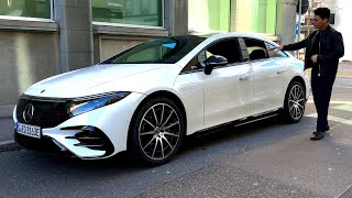 2024 Mercedes EQS 580 New Update  Electric S Class Full Drive Review Interior Exterior [upl. by Grigson]