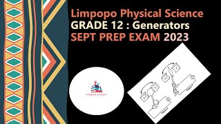 Grade 12  Physical Science  Motors amp Generators  Limpopo prem Limp 2023 [upl. by Rodrique]