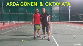 Tenis Maçı  Arda GÖNEN amp Oktay ATA  Tennis Match [upl. by Bibeau]