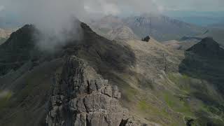 Am Basteir Cuillin Ridge Isle of Skye by Drone [upl. by Anaitsirc865]