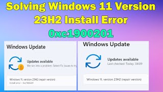 Fixing Error 0xc1900201 During Windows 11 Version 23H2 Installation [upl. by Terrance]