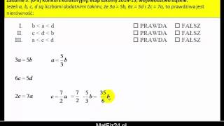Porównywanie liczb  Zadanie 5  MatFiz24pl [upl. by Busch]