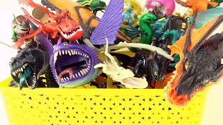 Box of Dragons collection  Dragon toy box collection  How to Train Your Dragon toys [upl. by Wilkinson267]