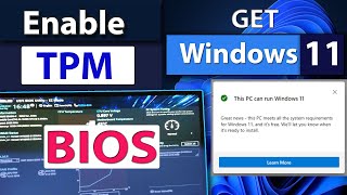 How to Enable TPM Trusted Platform Module In BIOS For Intel and AMD Motherboards For Windows 11 👌 [upl. by Elvah]