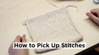 How to Pick Up Stitches Along an Edge [upl. by Gant834]