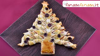 Albero di Natale di Pasta sfoglia  I tutorial di Gnam Gnam [upl. by Aduhey]