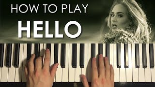 Adele  Hello Piano Tutorial Lesson [upl. by Barbarese892]