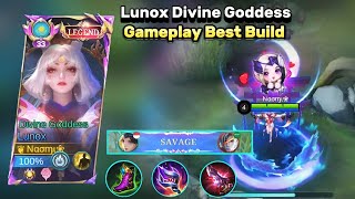 LUNOX SAVAGE🔥 Gameplay Lunox Divine Goddess✨Best Build [upl. by Clotilda]