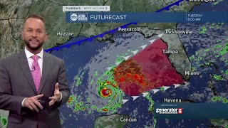 Tracking the Tropics  Potential hurricane for west coast of Florida next week [upl. by Rinee]