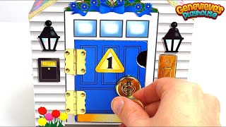 Learn Colors and Numbers with Cute Locking Dollhouse for Kids [upl. by Ahsai]