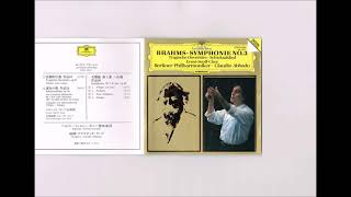 Brahms  Symphony No3 Abbado Berliner [upl. by Aivalf]