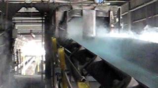 Dry Fog Dust Suppression at Conveyor Head Drum [upl. by Yatnuahc]