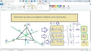 Démontrer que les médianes sont concourantes en géométrie analytique dans le plan [upl. by Thorsten213]