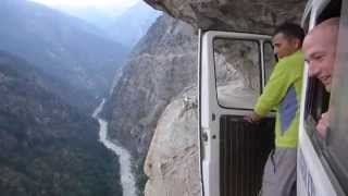 Insane Bus Ride in The HimalayasGetting To The Mountains Is Exciting As Climbing Them [upl. by Earahs]