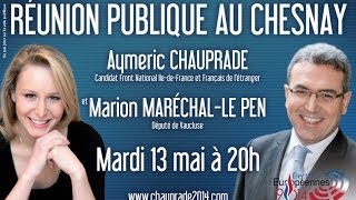 Discours de Marion MaréchalLe Pen pour les élections Européennes au Chesnay [upl. by Rolyt]