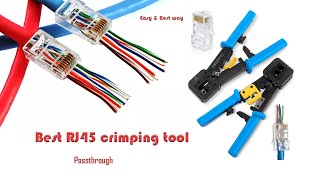 Best crimping tool for RJ45 amp RJ11  How to crimp RJ45 Ethernet CAT6CAT5CAT7 cable rj45 [upl. by Rolph]