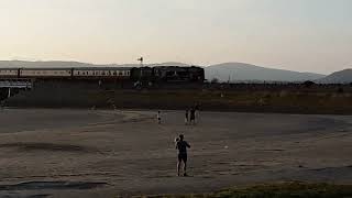 The Lakelander hauled by Braunton over Arnside 31st August [upl. by Templer]