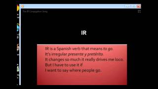 VERBO IR CANCION [upl. by Roinuj]