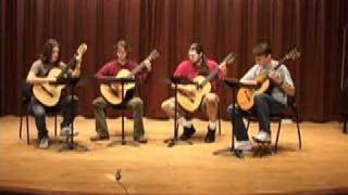 EMU Guitar Quartet plays Camino de Felanitx [upl. by Eidok792]