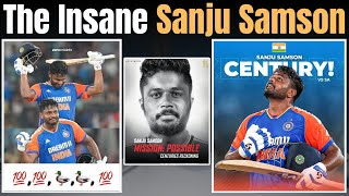 Sanju Samson The Century Machine 100100 0 0100  Tilak Verma joins Sanju in Elite list INDvsSA [upl. by Mendive]