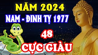 🔴Tử Vi 2024 Tuổi Đinh Tỵ 1977 Nam Mạng Mệnh Đắc Tài Phú Làm Ăn Thuận Lợi Cực Giàu [upl. by Ainesy45]