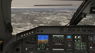 Msfs2020 E175 landing at IADKIAD ILS runway 19L [upl. by Clippard]