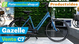 Gazelle Vento C7  Fietsvoordeelshopnl Productvideo [upl. by Htrowslle503]