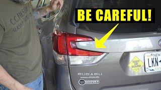 Changing a Subaru Forester Tail Light on Liftgate Trunk  5th and 6th Gen [upl. by Arlynne]